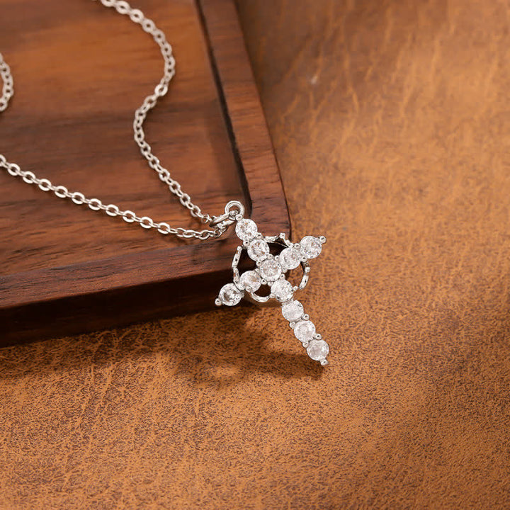 FREE Today: Modern Crowned in Faith Cross Necklace, Earrings - image 7