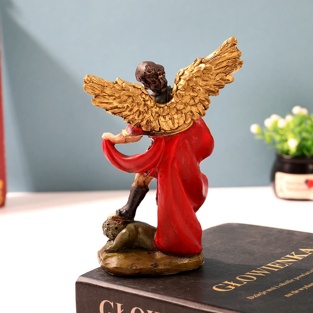 554.angel様 リクエスト まとめ商品② Christian Artwork St. Michael Warrior Angel Desktop Ornament