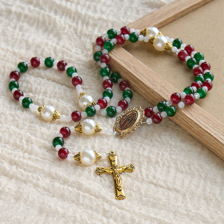 FREE Today: Holly Wreath Christmas Tricolor Beads Rosary: Celebrate the Holy Birth - image 6
