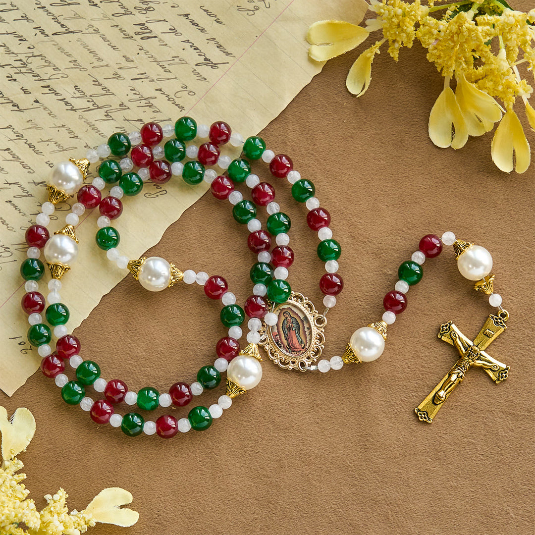 FREE Today: Holly Wreath Christmas Tricolor Beads Rosary: Celebrate the Holy Birth - image 4