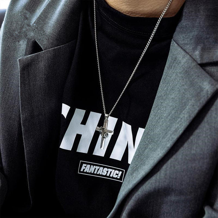FREE Today: Lord's Prayer with Spinner Ring Cross Pendant Necklace: Bold Style Sacred Meaning - image 2