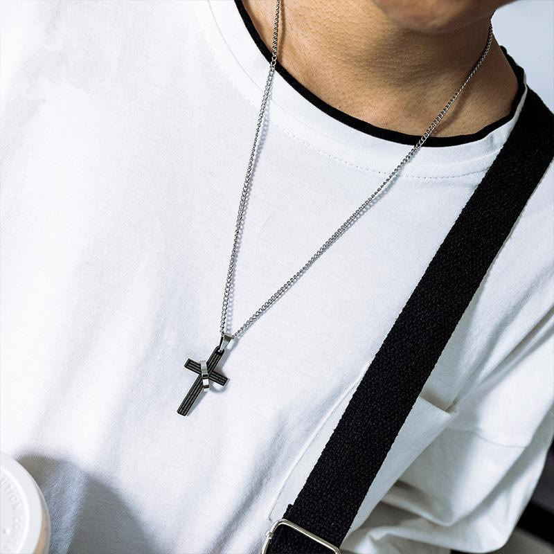 Christianartworkshop Lord's Prayer with Spinner Ring Cross Pendant Necklace: Bold Style Sacred Meaning - image 3
