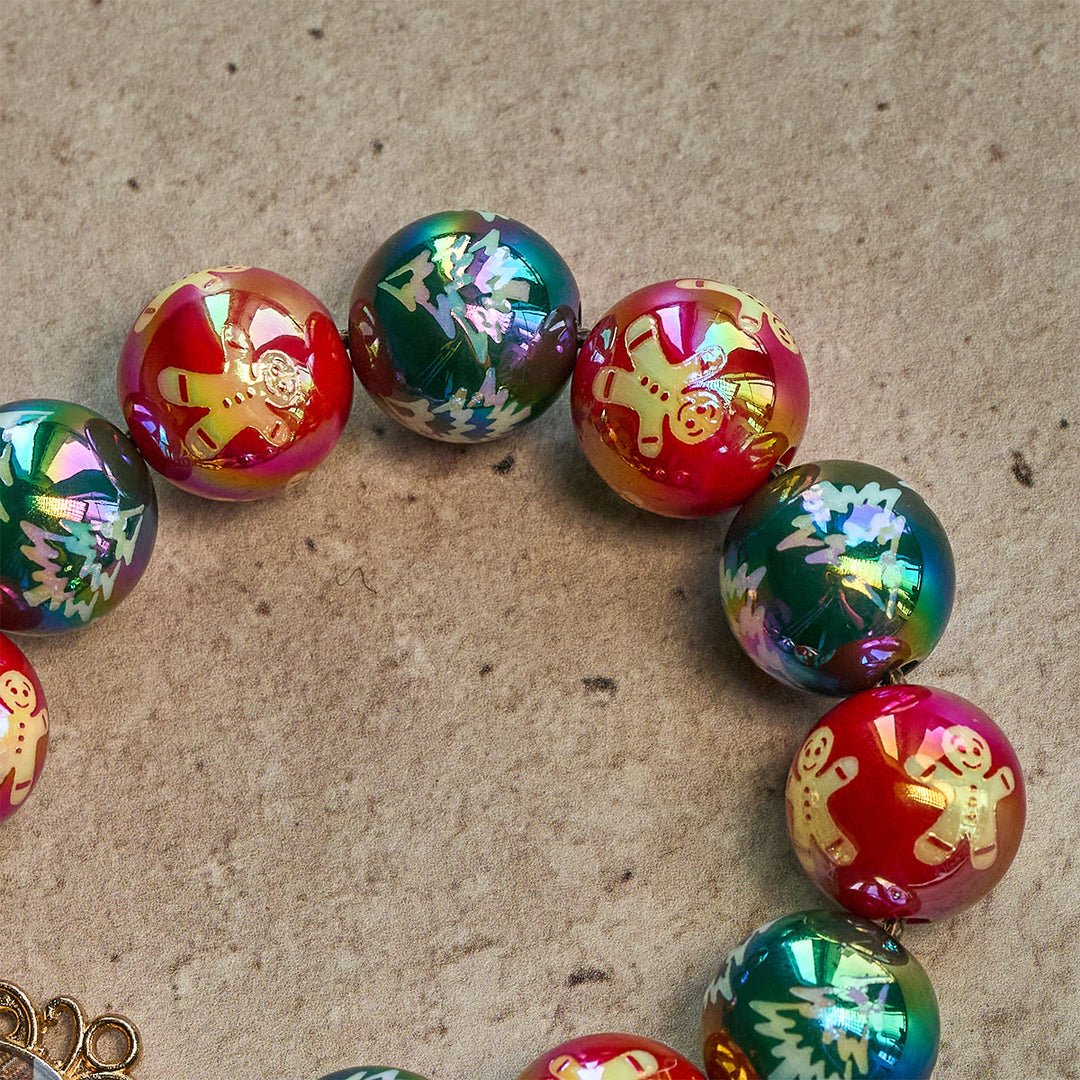 Christianartworkshop Christmas Devotion Red Green Holiday Beads Pocket Rosary - image 11