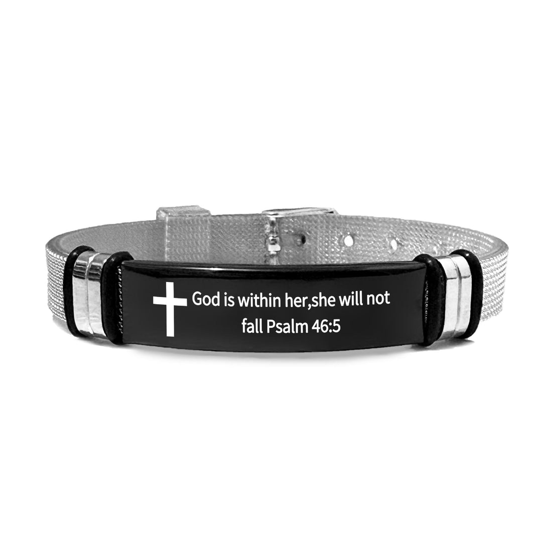 Christianartworkshop Multi - Styled Motivational Cross Bracelet with Bible Verses - PVC 46:5 - image 34