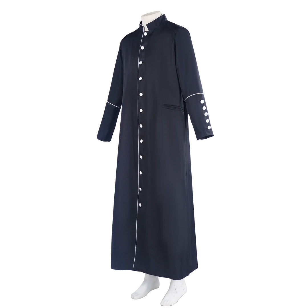 Christianartworkshop Classic Multicolor Clergy Robe Cassock with Contrast Trim & Medieval Elegance - image 12