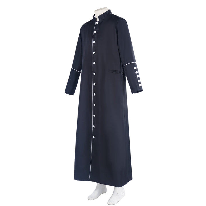 Christianartworkshop Classic Multicolor Clergy Robe Cassock with Contrast Trim & Medieval Elegance - image 12