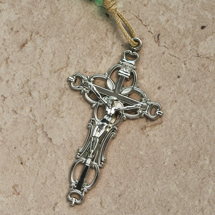 Candy-Cane Color Beads Christmas Rosary with Divine Mercy & Our Lady: Celebrate the Nativity - image 8
