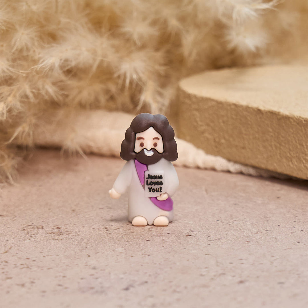 Christianartworkshop 5/10/20/30pcs We All Need A Little Jesus Figurine – A Touch of Divine Presence Father's Day Gift - image 3