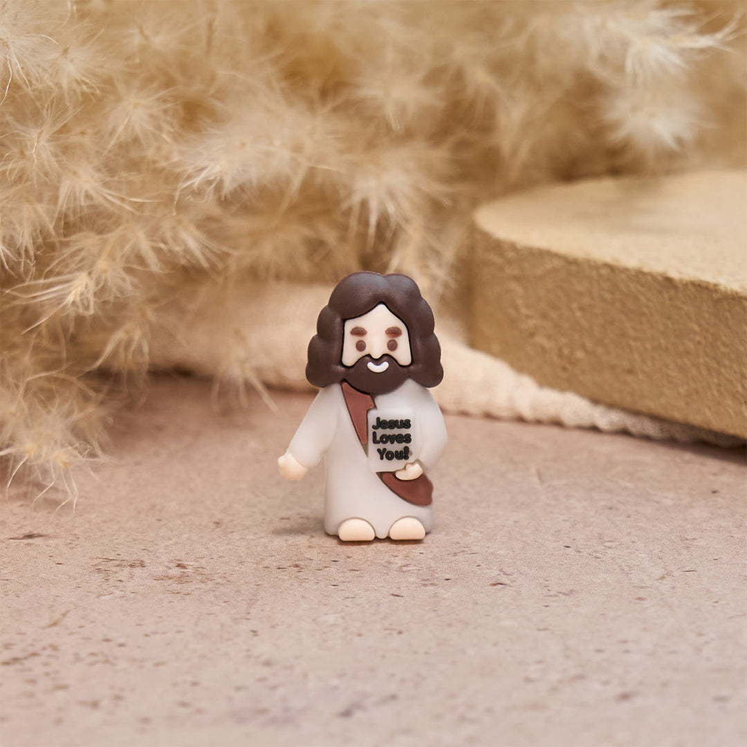 Christianartworkshop 5/10/20/30pcs We All Need A Little Jesus Figurine – A Touch of Divine Presence Father's Day Gift - image 6