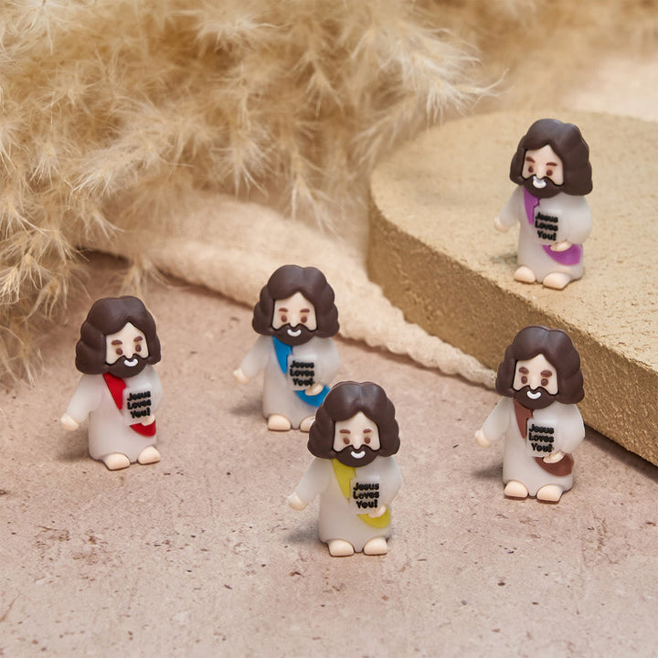 Christianartworkshop 5/10/20/30pcs We All Need A Little Jesus Figurine – A Touch of Divine Presence Father's Day Gift - image 1