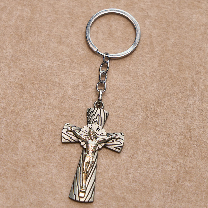 Christianartworkshop Virgin Mary Necklace, Crucifix Keychain, Red Stole and Scripture Bookmarks - image 6