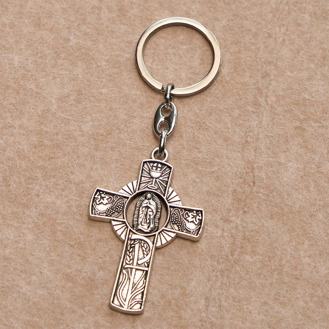 Christianartworkshop Metal Rosary, Medonna Keychain, Green Stole and Scripture Bookmarks - image 7
