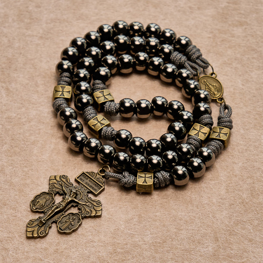 Christianartworkshop Metal Rosary, Medonna Keychain, Green Stole and Scripture Bookmarks - image 1