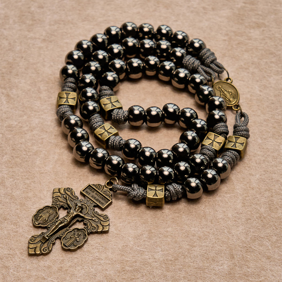 Christianartworkshop Metal Rosary, Medonna Keychain, Green Stole and Scripture Bookmarks - image 1
