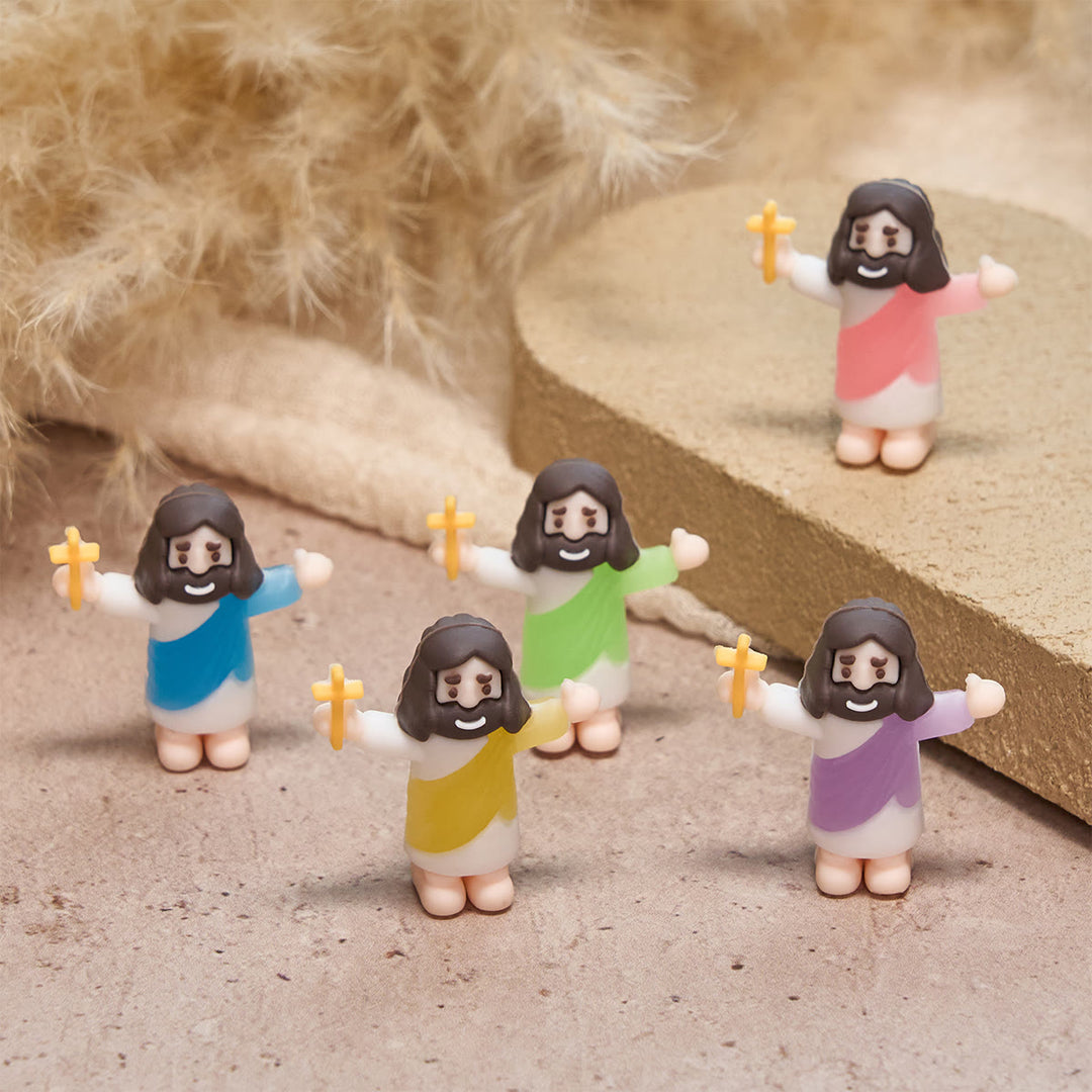 Christianartworkshop 5/10/20/30pcs We All Need A Little Jesus Figurine: 5 Colors in 1 Set - 30pcs/set - image 0