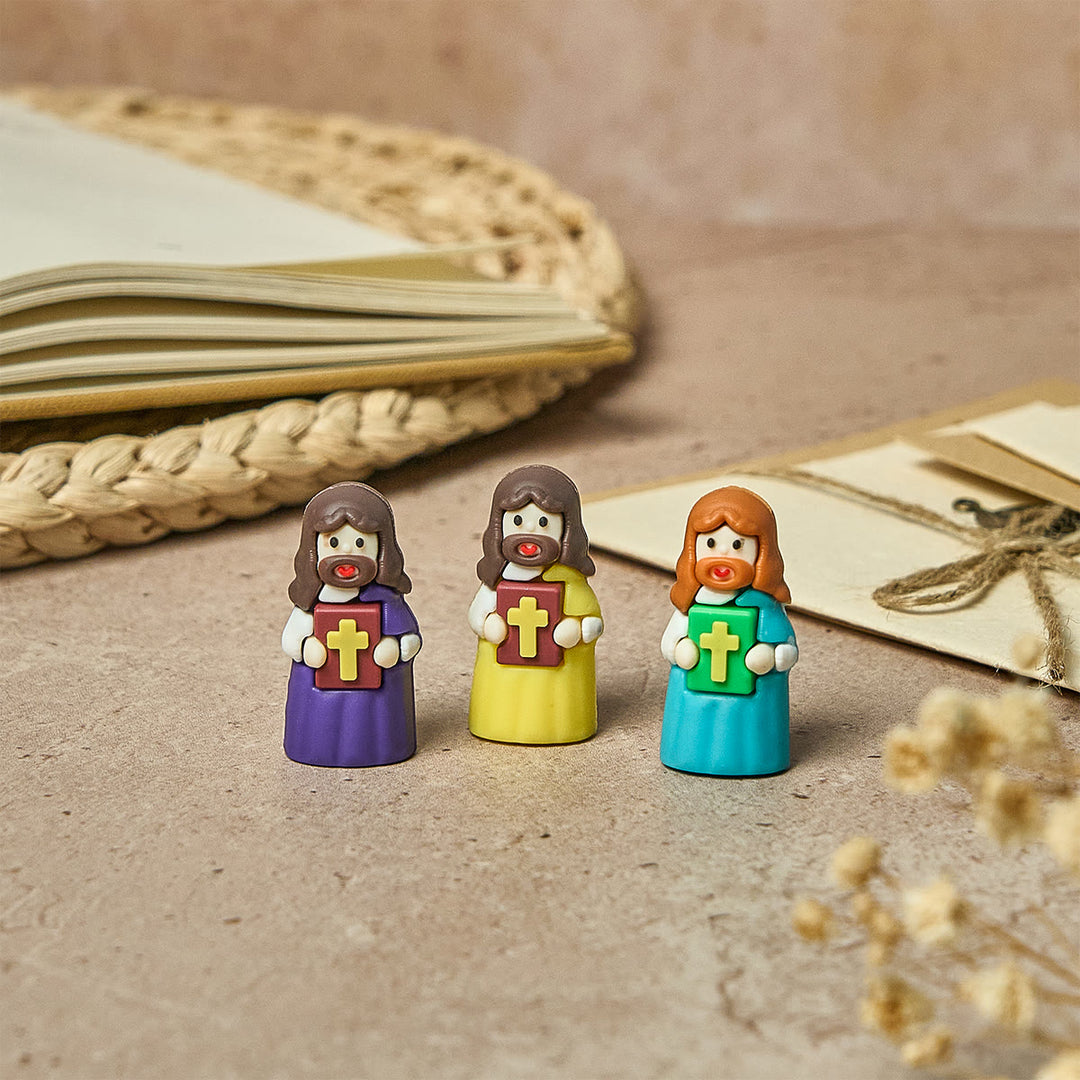 Christianartworkshop 5/10/20/30pcs Little Jesus with Bible Figurine - 30pcs/set - image 0