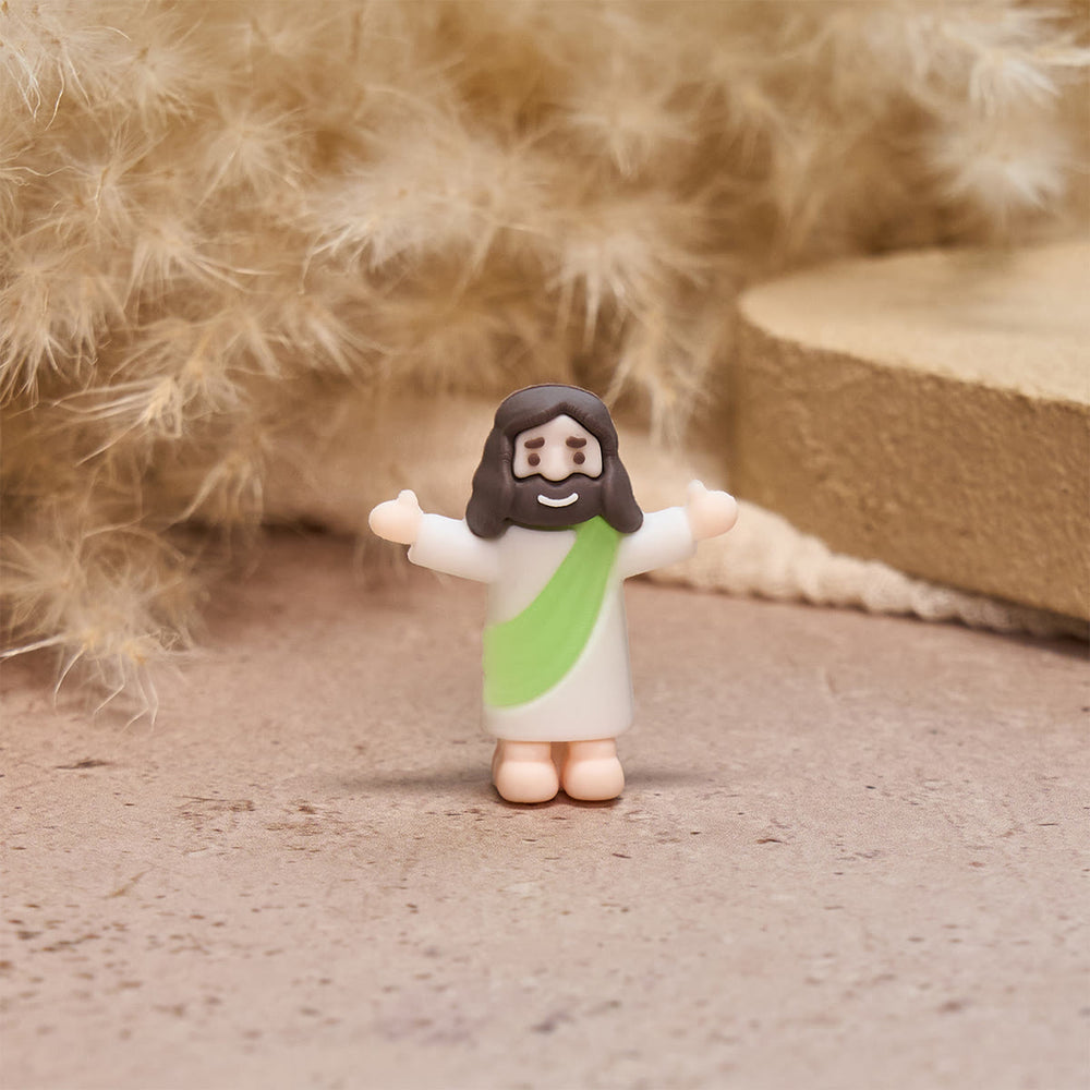 Christianartworkshop 5/10/20/30pcs Open Arms Little Jesus Figurine: 5 Colors in 1 Set - image 1