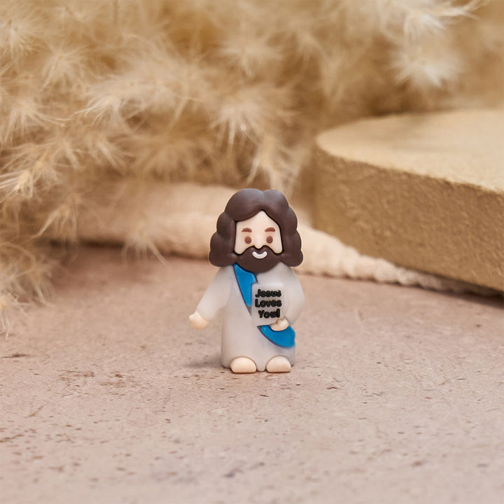 Christianartworkshop 5/10/20/30pcs Little Jesus Figurine: Jesus Loves You - image 2
