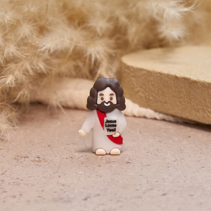 Christianartworkshop 5/10/20/30pcs Little Jesus Figurine: Jesus Loves You - image 4