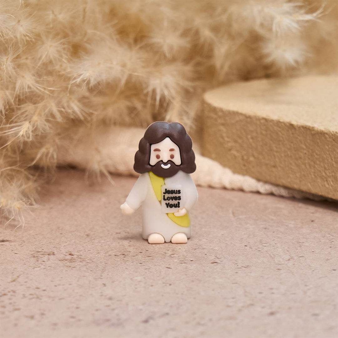 Christianartworkshop 5/10/20/30pcs Little Jesus Figurine: Jesus Loves You - image 3