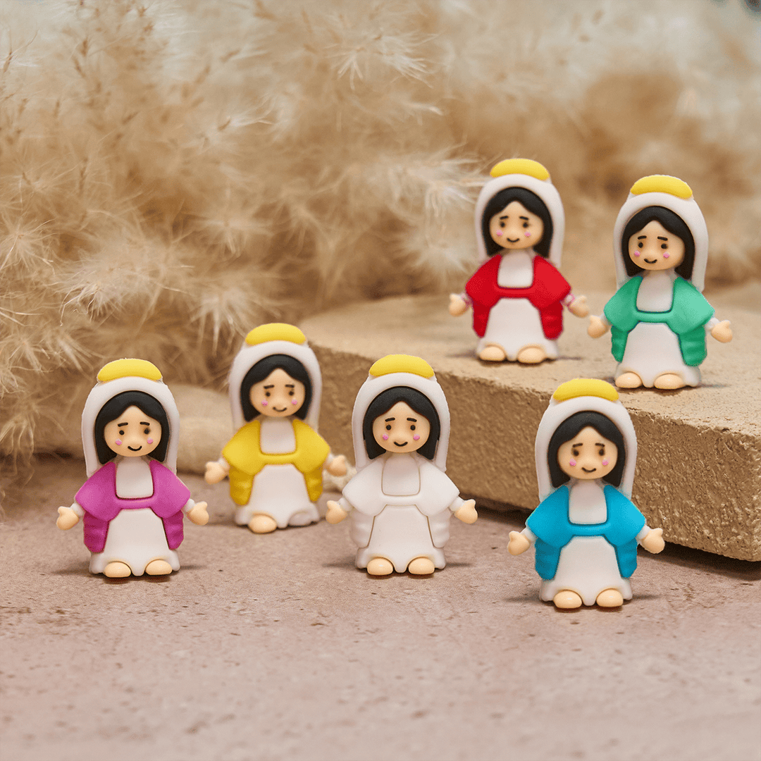 Christianartworkshop 6/12/24/30pcs Little Virgin Mary Figurines - 30pcs/set - image 0