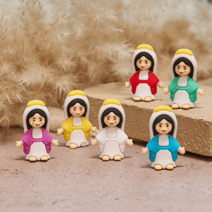Christianartworkshop 6/12/24/30pcs Little Virgin Mary Figurines - 30pcs/set - image 0