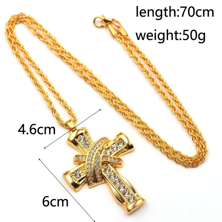 FREE Today: Two-color Grace & Glory Baroque Radiance Cross Necklace - image 1