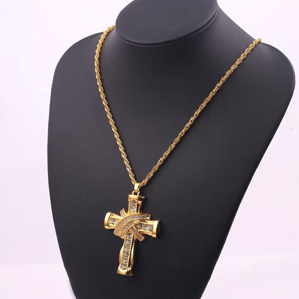 FREE Today: Two-color Grace & Glory Baroque Radiance Cross Necklace - image 1