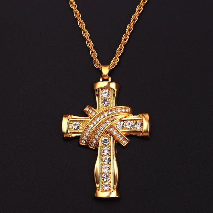 FREE Today: Two-color Grace & Glory Baroque Radiance Cross Necklace - image 3