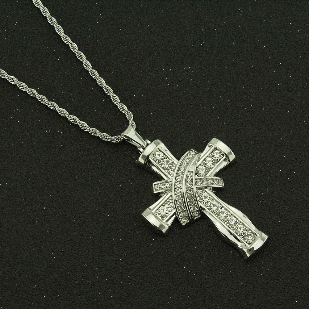 FREE Today: Two-color Grace & Glory Baroque Radiance Cross Necklace - image 4