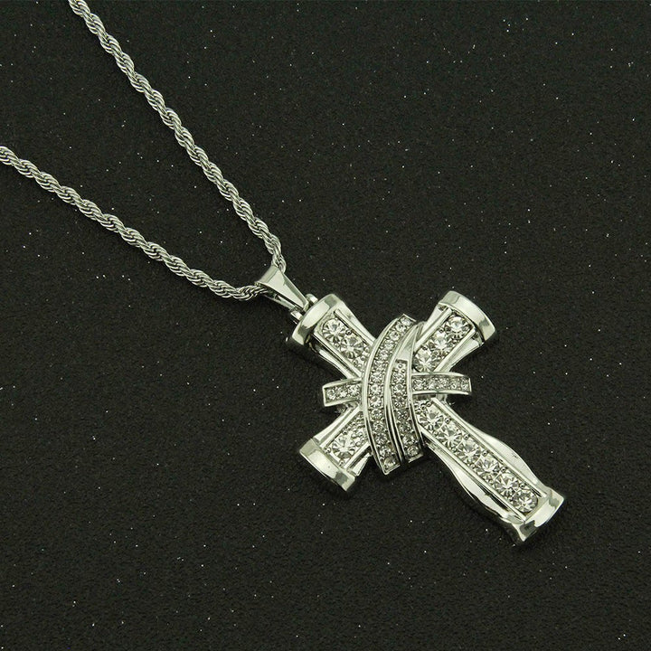 FREE Today: Two-color Grace & Glory Baroque Radiance Cross Necklace - image 4
