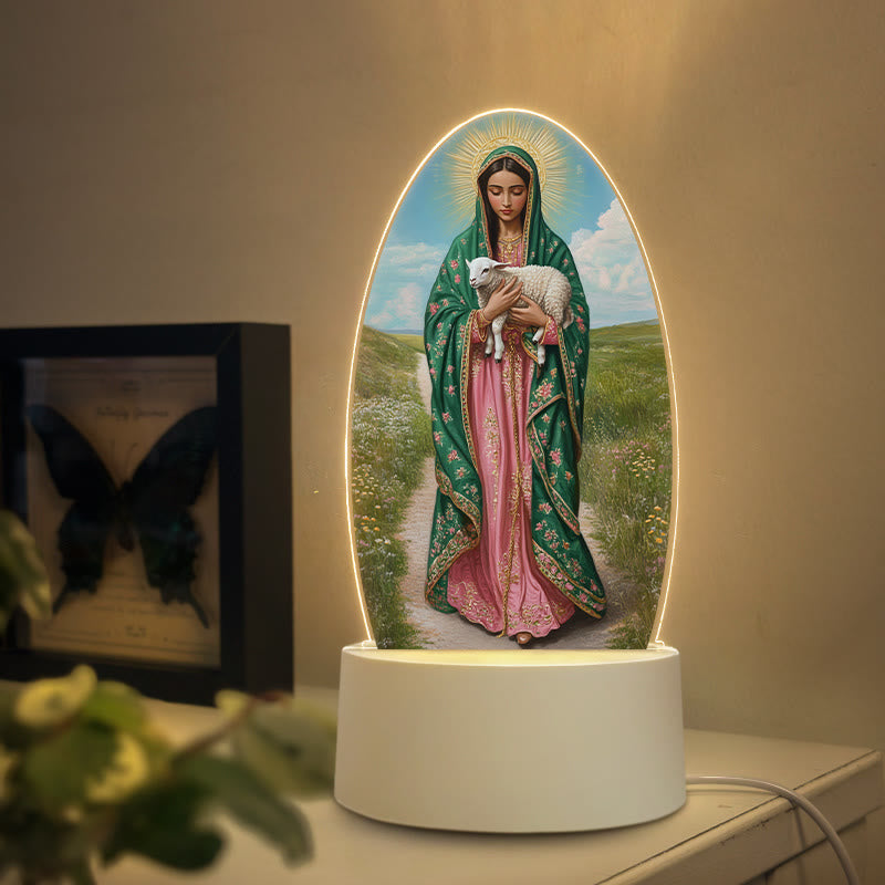 Christianartworkshop Multi-Style Elegant Virgin Mary Nightlight: Divine Grace & Home Elegance - B - image 1