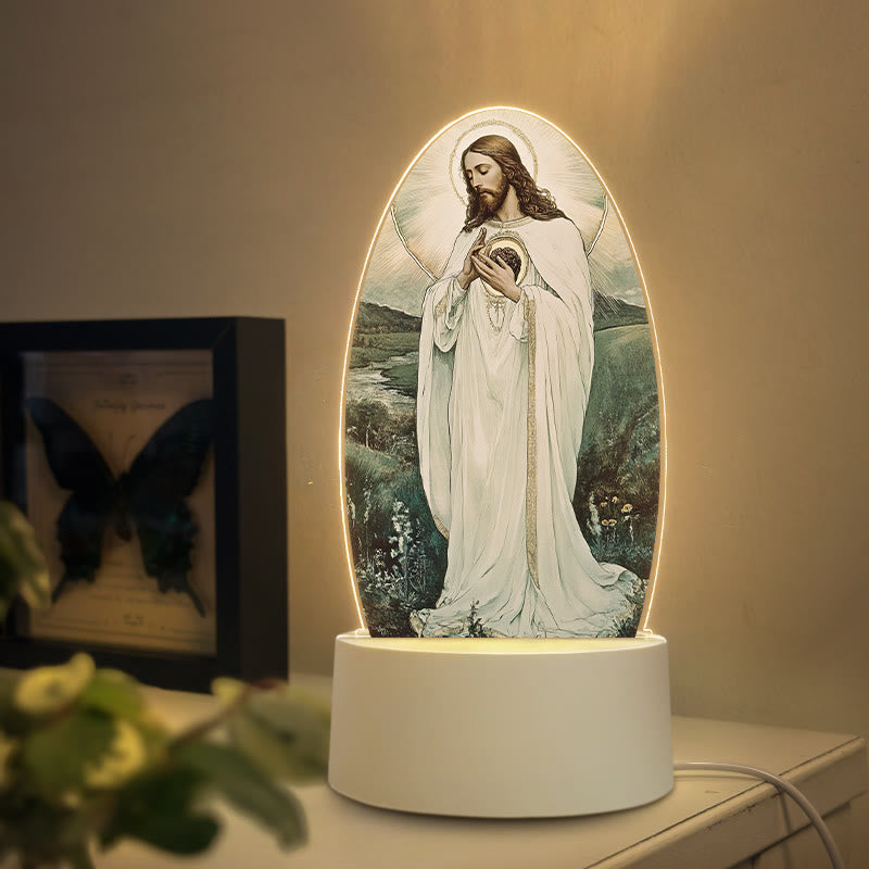 Christianartworkshop Diverse Jesus Imagery Nightlight: Faith Expression & Unique Gift - F - image 5