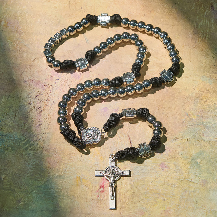 FREE Today: Battle Prayer Custom Rosary in Silver-Toned Beads with Personalized JESUS Letter - image 4