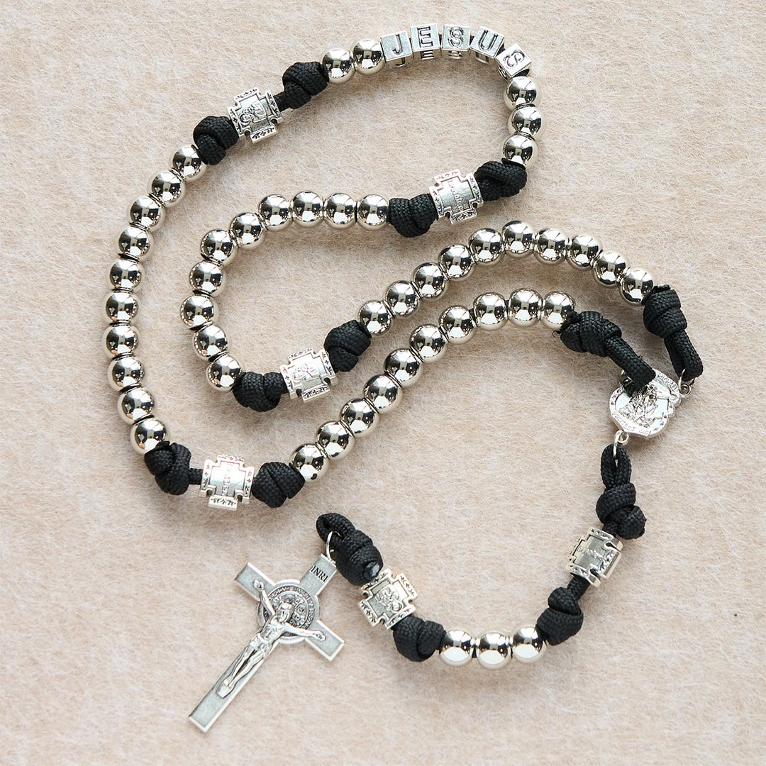 FREE Today: Battle Prayer Custom Rosary in Silver-Toned Beads with Personalized JESUS Letter - image 7
