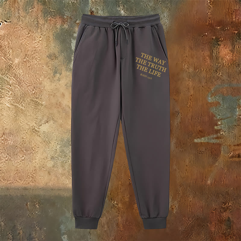Christianartworkshop Faith in Motion John 14:6 Quote Sweatpants: Walk the Promise - image 22