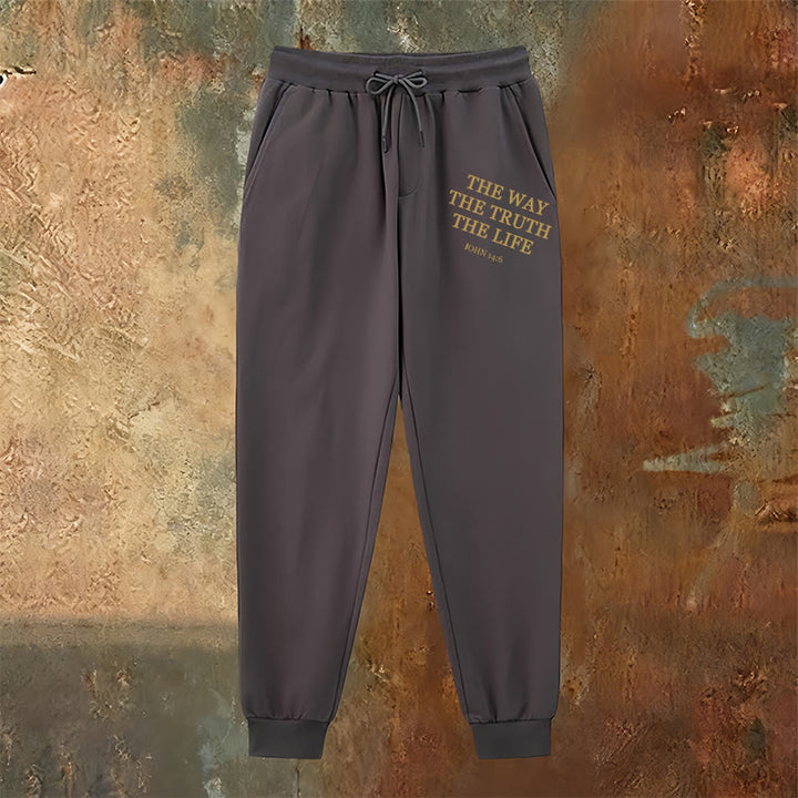 Christianartworkshop Faith in Motion John 14:6 Quote Sweatpants: Walk the Promise - image 22