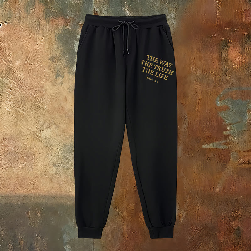 Christianartworkshop Faith in Motion John 14:6 Quote Sweatpants: Walk the Promise - image 6