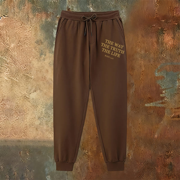 Christianartworkshop Faith in Motion John 14:6 Quote Sweatpants: Walk the Promise - image 2