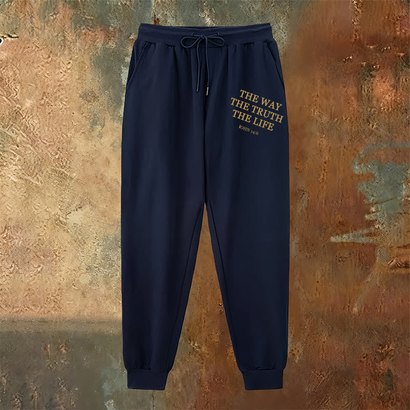 Christianartworkshop Faith in Motion John 14:6 Quote Sweatpants: Walk the Promise - image 10