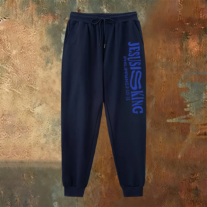 Christianartworkshop Worship & Street Jesus Is King Scripture Sweatpants: Kingdom Street Limited - image 10