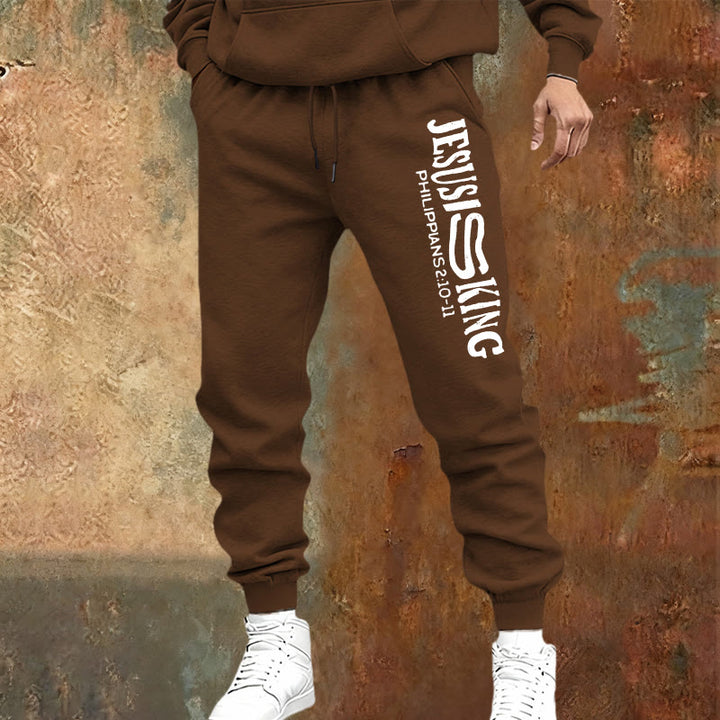 Christianartworkshop Worship & Street Jesus Is King Scripture Sweatpants: Kingdom Street Limited - image 18