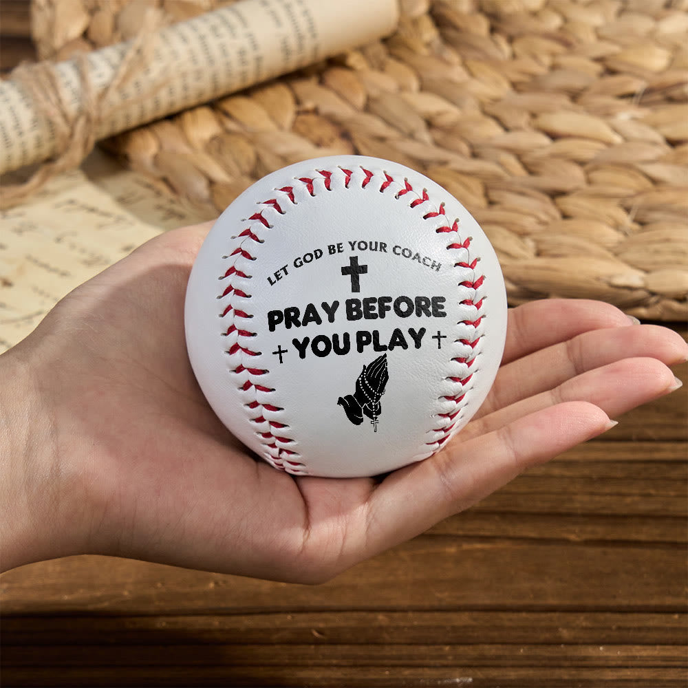 Christianartworkshop Believer’s Sport Baseball: Pray Before You Play & God as Coach Symbolism - image 1