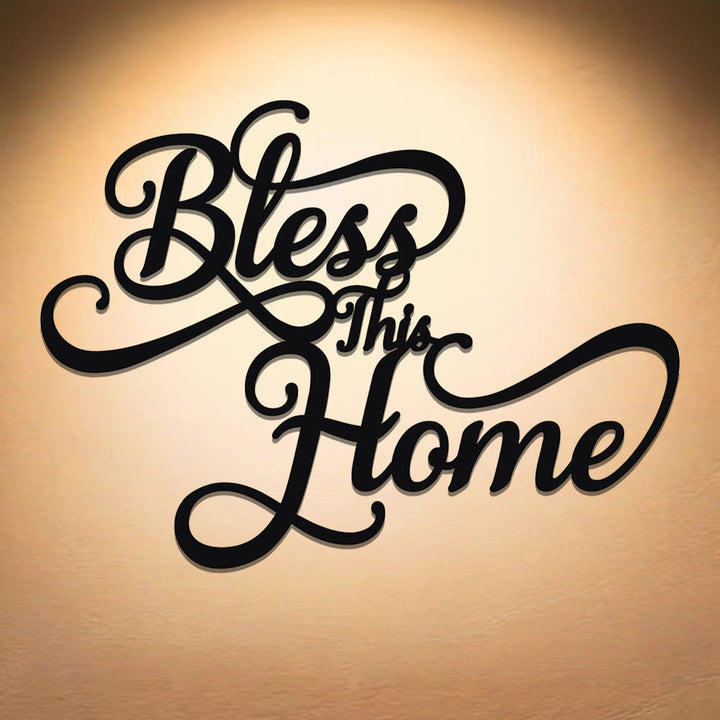 Christianartworkshop Bless This Home Metal Wall Decor: Simple Faith, Endless Grace - 15.75''*12.33''/40*31.33cm - image 0