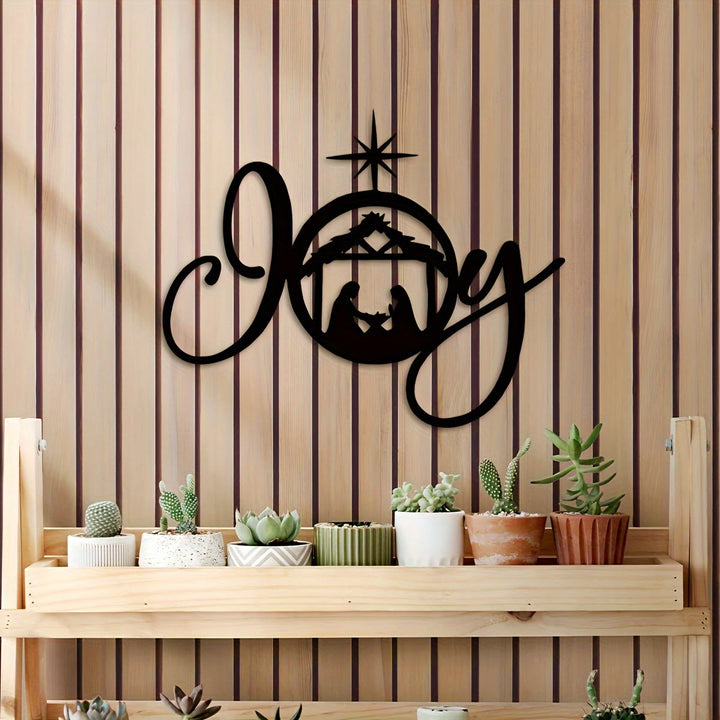 Christianartworkshop Holy Night Nativity Metal Wall Decor: Joy and Hope in His Light - image 4