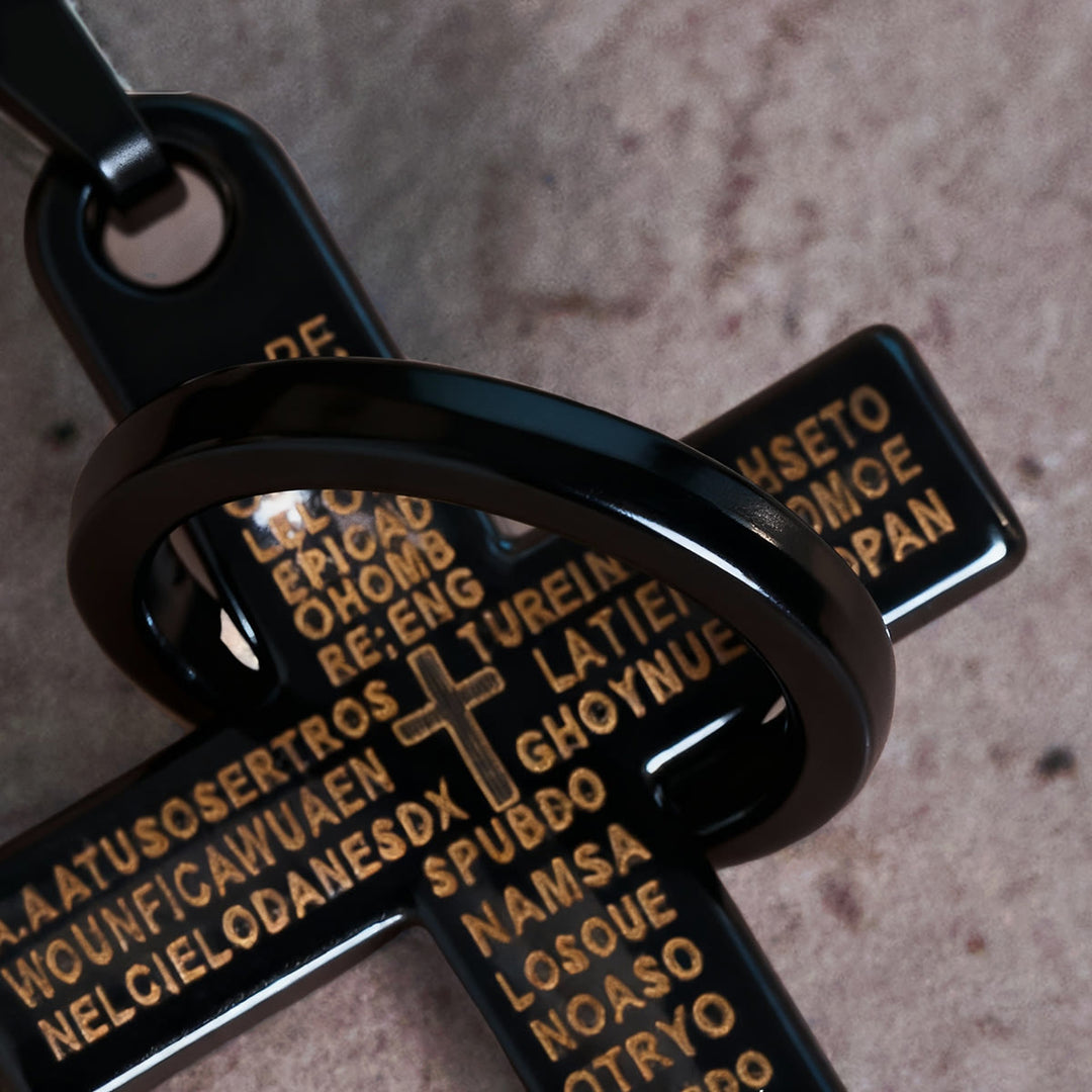 FREE Today: Lord's Prayer with Interlocking Ring Cross Pendant Necklace: Bold Style Sacred Meaning - image 10