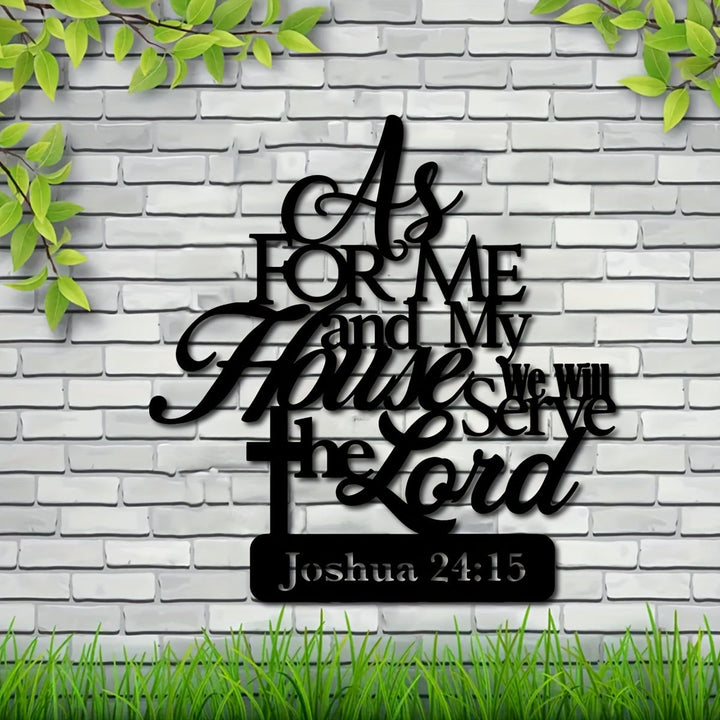 Christianartworkshop Joshua 24:15 Bible Verse Metal Wall Decor: As for Me and My House - image 8