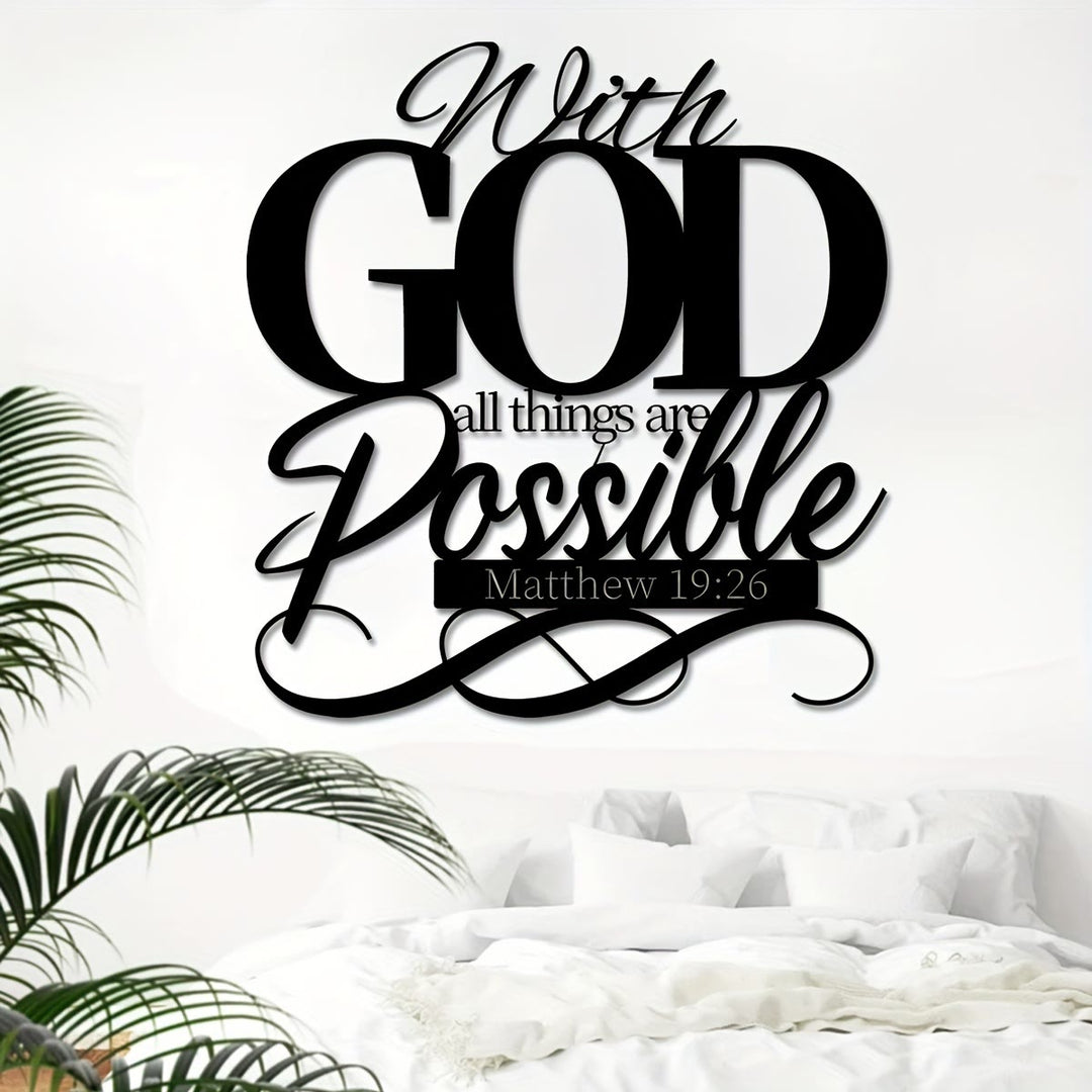 Christianartworkshop With God All Things Are Possible Metal Wall Decor for Faithful Homes - image 9