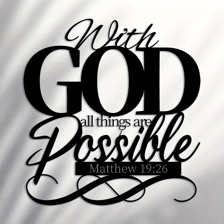 Christianartworkshop With God All Things Are Possible Metal Wall Decor for Faithful Homes - image 6