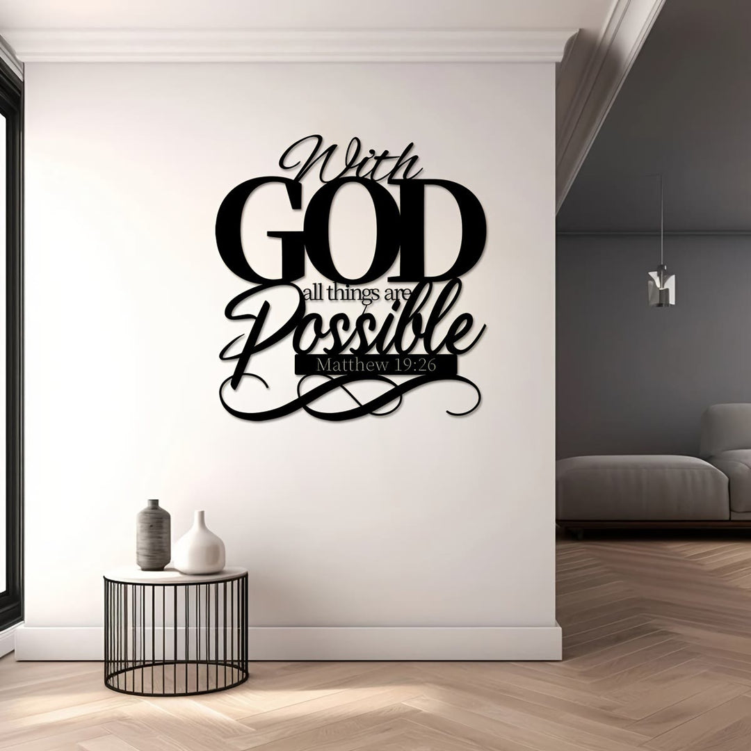 Christianartworkshop With God All Things Are Possible Metal Wall Decor for Faithful Homes - image 5